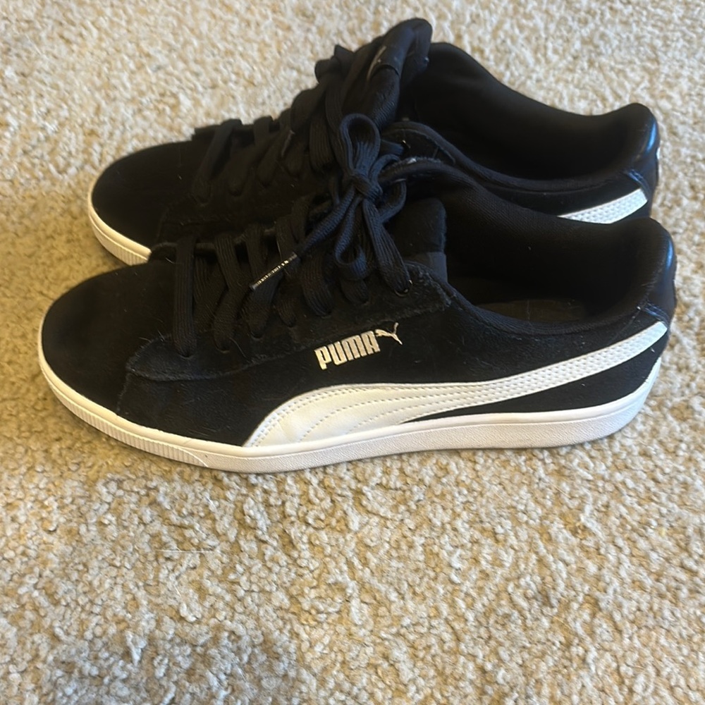 Puma Classic Black and White Sneakers